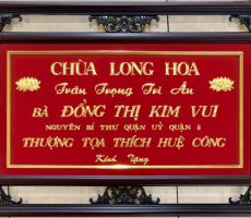 Quà tặng tranh đồng mạ vàng chế tác theo yêu cầu tại Đồ đồng Việt