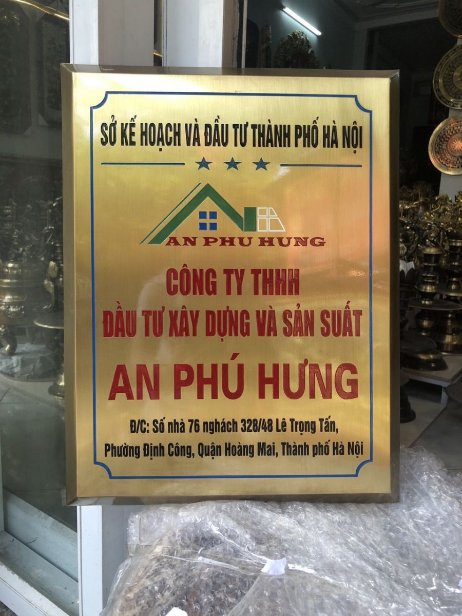 Đồ đồng Việt thiết kế logo, bảng hiệu bằng đồng theo yêu cầu0