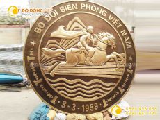 Đồ đồng Việt đúc logo đồng, logo bộ đội Biên Phòng bằng đồng